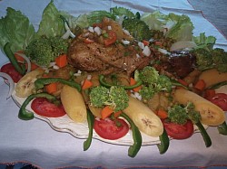 Une bonne cuisse de dinde au four
